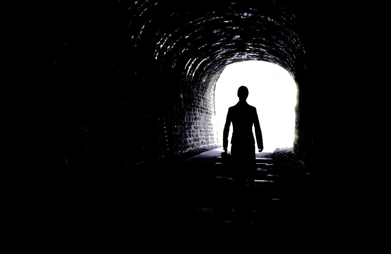 "Searching for the Light at the End of the Tunnel."