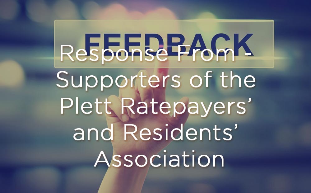 Response From - Supporters of the Plett Ratepayers’ and Residents’ Association