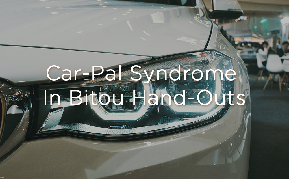 Car-Pal Syndrome In Bitou Hand-Outs
