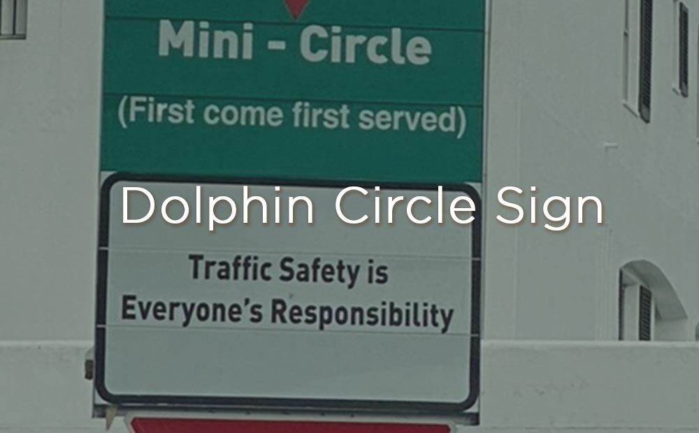 Dolphin Circle Sign