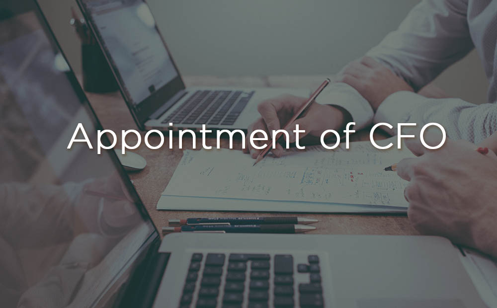 Appointment of CFO