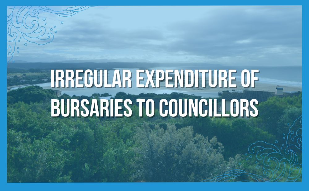 Irregular expenditure of bursaries to councillors